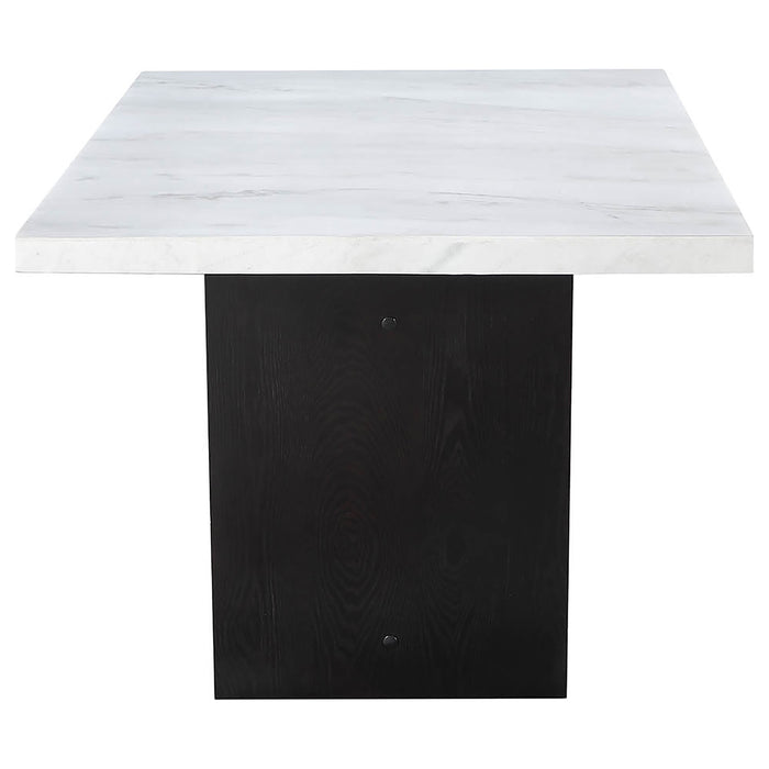 Sherry Rectangular Marble Top Dining Table set