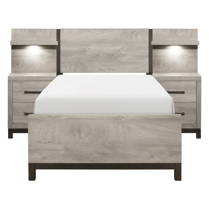 Zephyr-5pc Set Twin Wall Bed (TB+2NS+2NS-P) image