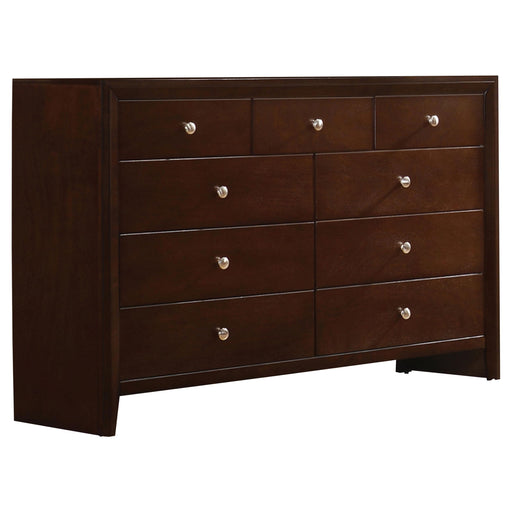 Serenity Rectangular 9-drawer Dresser Rich Merlot image