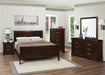 Louis Philippe 4 & 5 Piece Panel Bedroom Set with High Headboard E.king & Full - Dimensional Outlet Furniture (Oakland, CA)