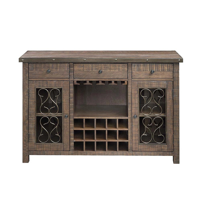 Server w/Cup Holder & Wine Rack