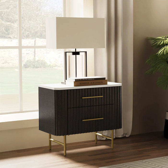 Nightstand w/Marble Top