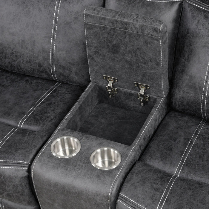 Power Motion Glider Loveseat w/USB Port