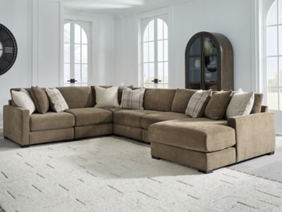 Camellia-Court Sectional with Chaise - Dimensional Outlet Furniture (Oakland, CA)