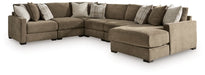 Camellia-Court Sectional with Chaise - Dimensional Outlet Furniture (Oakland, CA)