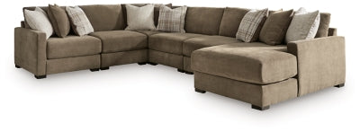 Camellia-Court Sectional with Chaise - Dimensional Outlet Furniture (Oakland, CA)