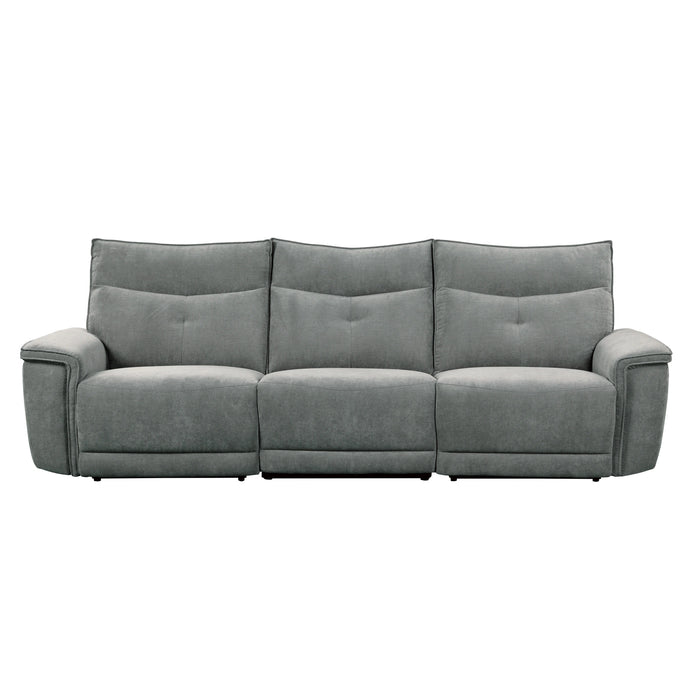Tesoro-(3)Power Double Reclining Sofa with Power Headrests and USB Ports image