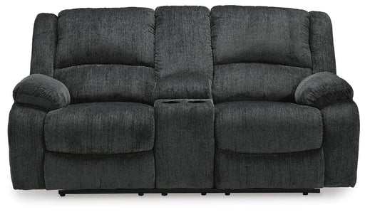 Draycoll Reclining Loveseat with Console - Dimensional Outlet Furniture (Oakland, CA)