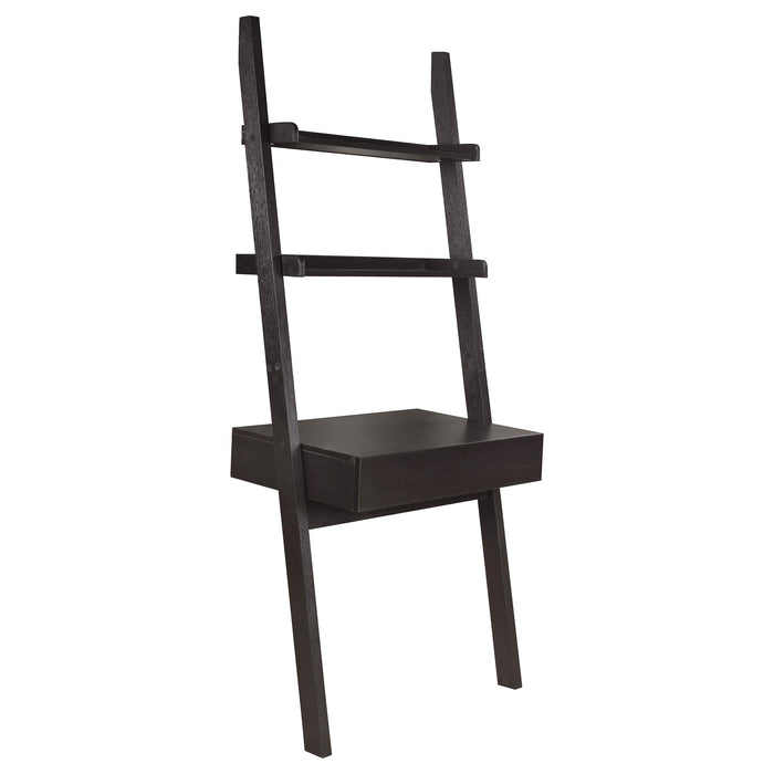 Colella 2-shelf Writing Ladder Desk Cappuccino image