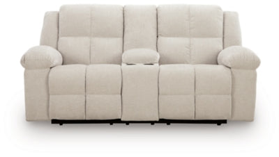 Orlen Reclining Loveseat with Console - Dimensional Outlet Furniture (Oakland, CA)