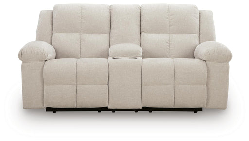 Orlen Reclining Loveseat with Console - Dimensional Outlet Furniture (Oakland, CA)