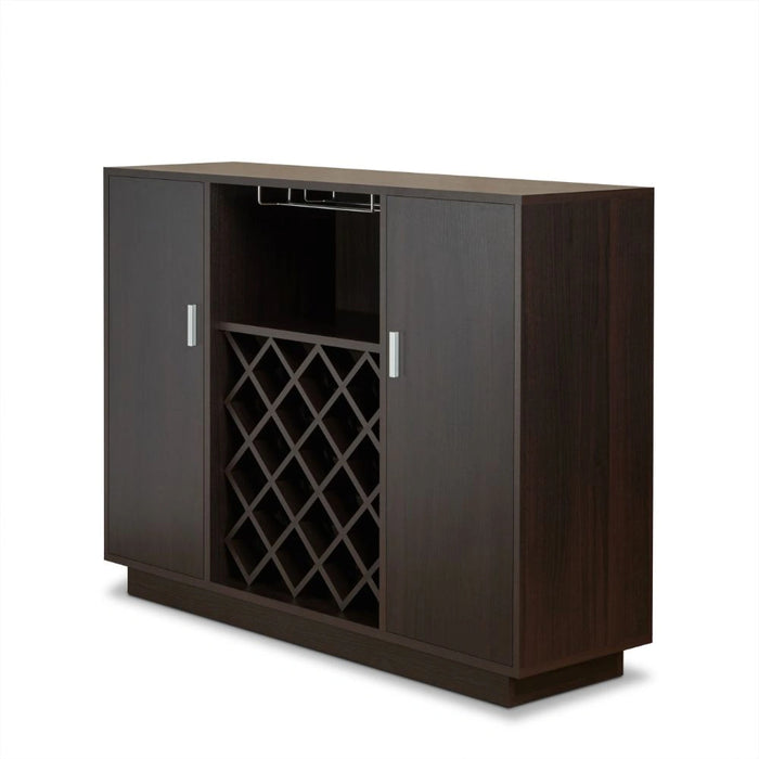 Server w/Wine Rack & Cup Holder