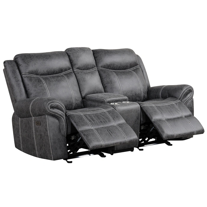 Power Motion Glider Loveseat w/USB Port