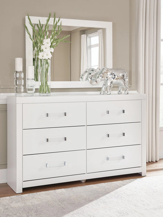 Maeling Dresser and Mirror - Dimensional Outlet Furniture (Oakland, CA)