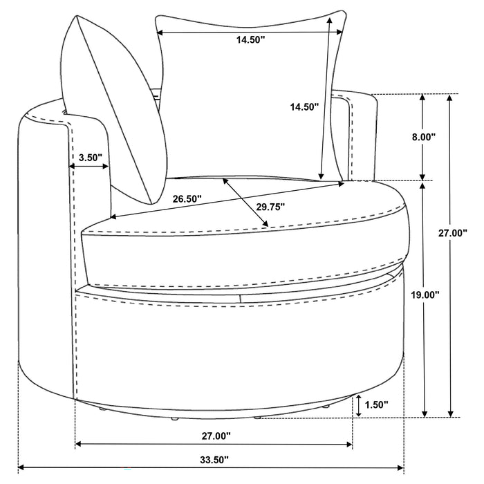 Debbie Swivel Accent Chair