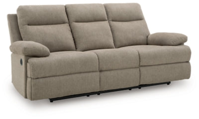 Side-Swipe Reclining Sofa with Drop Down Table - Dimensional Outlet Furniture (Oakland, CA)