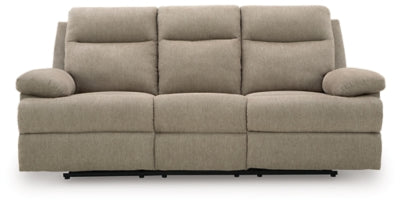 Side-Swipe Reclining Sofa with Drop Down Table - Dimensional Outlet Furniture (Oakland, CA)