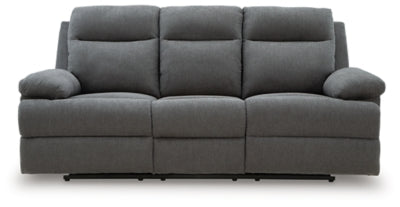 Side-Swipe Reclining Sofa with Drop Down Table - Dimensional Outlet Furniture (Oakland, CA)