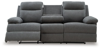 Side-Swipe Reclining Sofa with Drop Down Table - Dimensional Outlet Furniture (Oakland, CA)