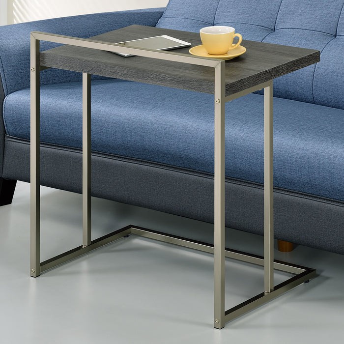 Dani Rectangular Snack Table with Metal Base