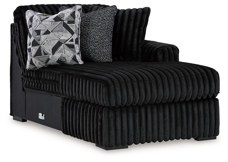 Midnight-Madness Sectional with Chaise - Dimensional Outlet Furniture (Oakland, CA)