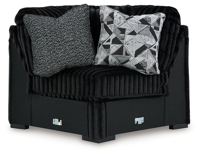 Midnight-Madness Sectional with Chaise - Dimensional Outlet Furniture (Oakland, CA)