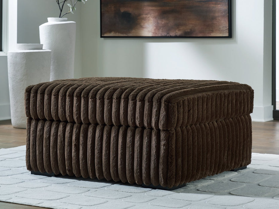 Midnight-Madness Oversized Accent Ottoman - Dimensional Outlet Furniture (Oakland, CA)
