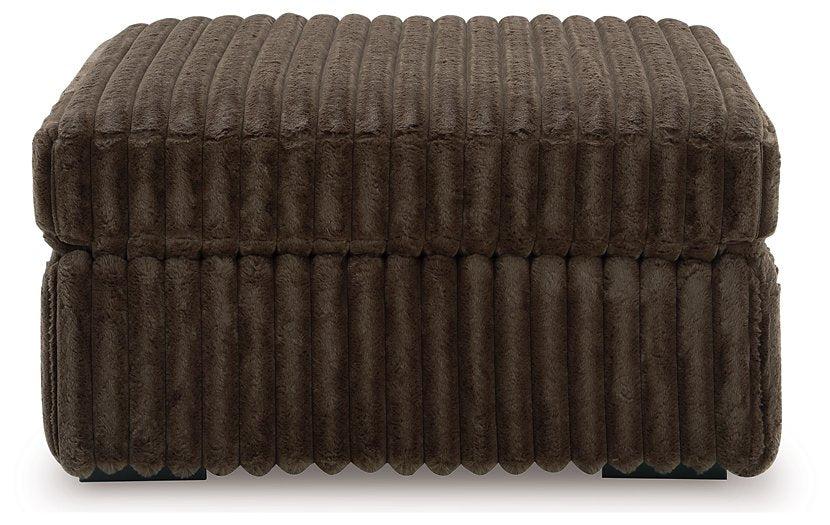 Midnight-Madness Oversized Accent Ottoman - Dimensional Outlet Furniture (Oakland, CA)