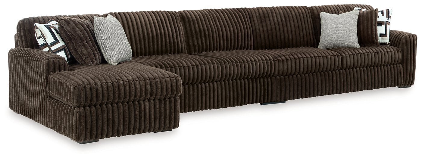 Midnight-Madness Sectional with Chaise - Dimensional Outlet Furniture (Oakland, CA)