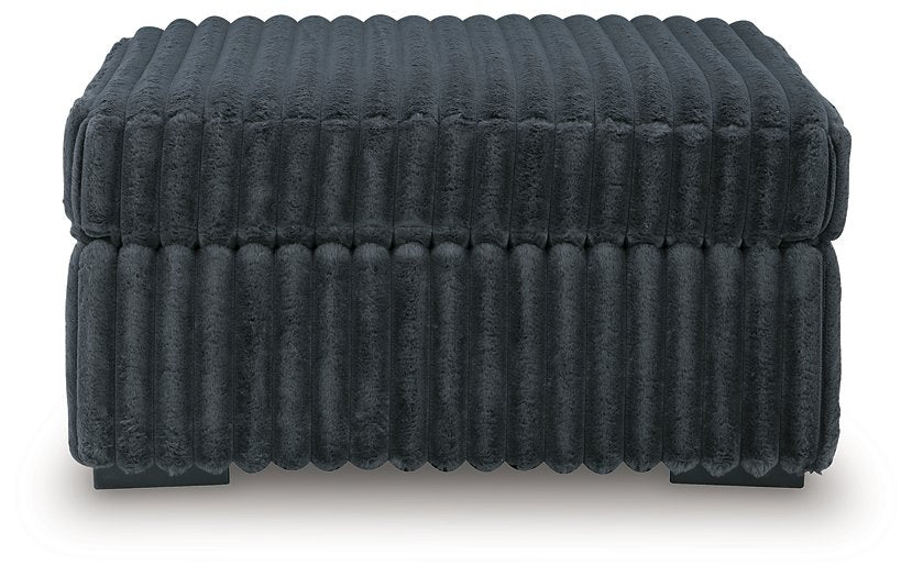 Midnight-Madness Oversized Accent Ottoman - Dimensional Outlet Furniture (Oakland, CA)