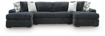 Midnight-Madness Double Chaise 3-Piece Sectional - Dimensional Outlet Furniture (Oakland, CA)