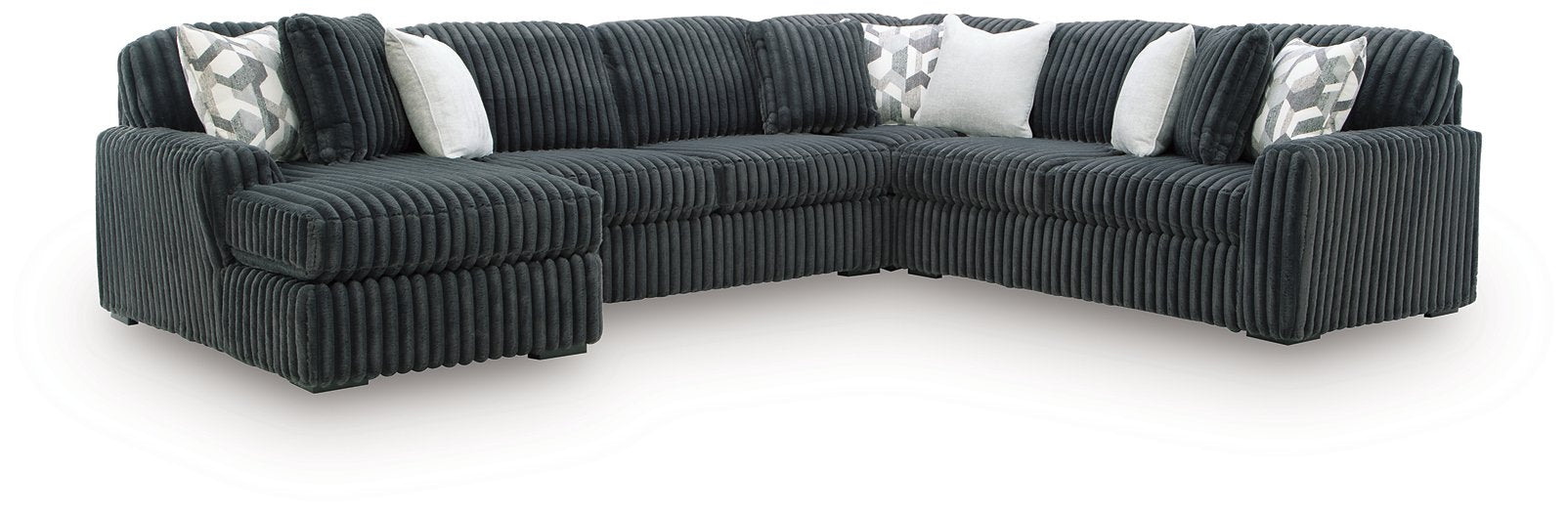 Midnight-Madness Sectional with Chaise - Dimensional Outlet Furniture (Oakland, CA)