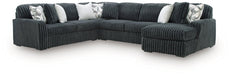 Midnight-Madness Sectional with Chaise - Dimensional Outlet Furniture (Oakland, CA)