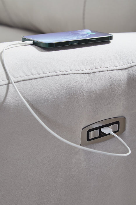 Social Pointe Power Reclining Sectional - Dimensional Outlet Furniture (Oakland, CA)