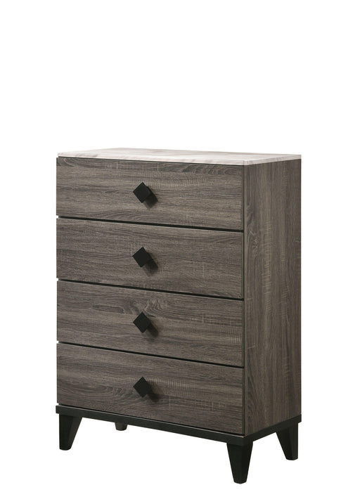 Avantika Faux Marble & Rustic Gray Oak Chest image