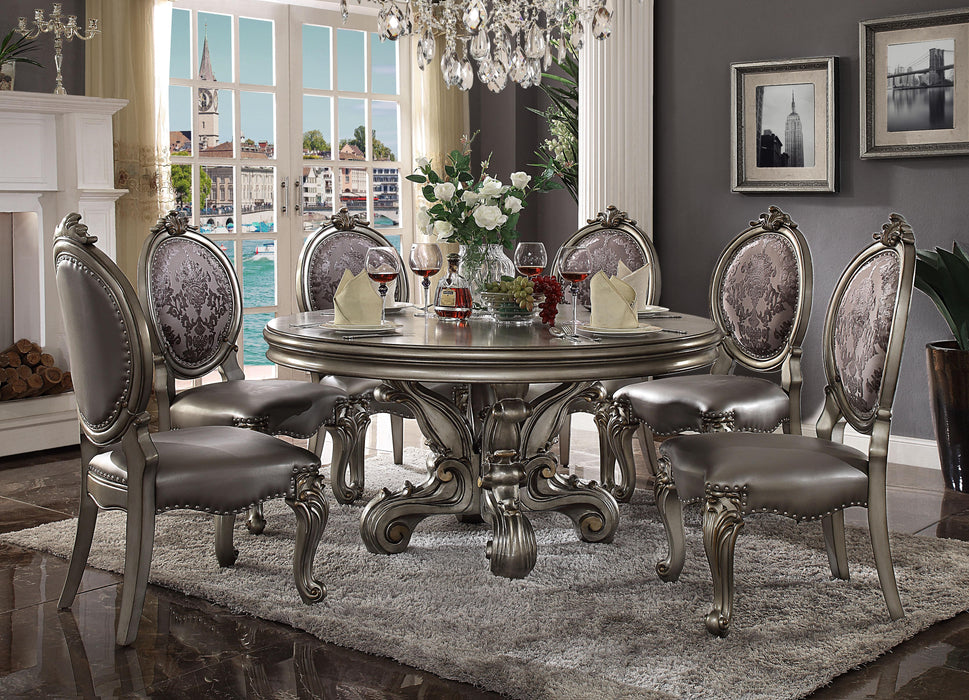 Versailles Antique Platinum Dining Table