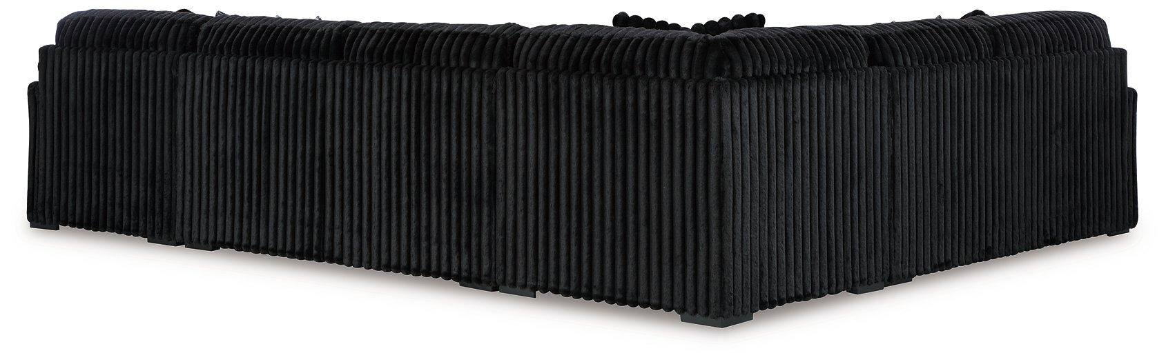 Midnight-Madness Sectional with Chaise - Dimensional Outlet Furniture (Oakland, CA)