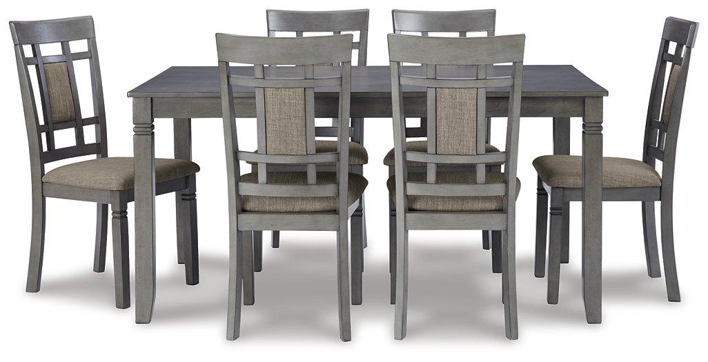 Jayemyer Dining Table and Chairs (Set of 7)