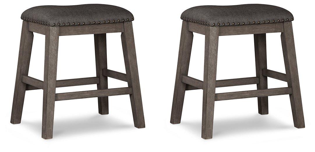Caitbrook Counter Height Upholstered Bar Stool - Dimensional Outlet Furniture (Oakland, CA)