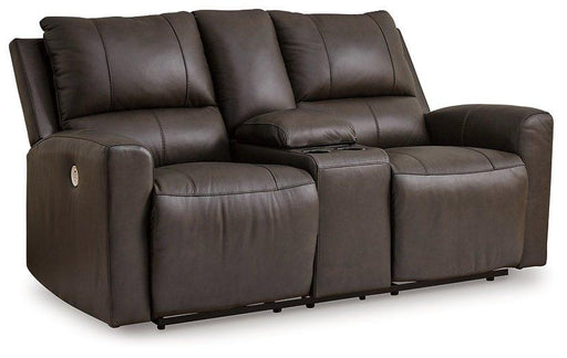 Boxmere Power Reclining Loveseat with Console - Dimensional Outlet Furniture (Oakland, CA)