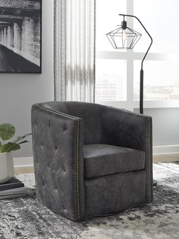 Brentlow Swivel Accent Chair - Dimensional Outlet Furniture (Oakland, CA)