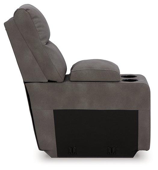 Next-Gen DuraPella Power Reclining Sectional Loveseat with Console - Dimensional Outlet Furniture (Oakland, CA)