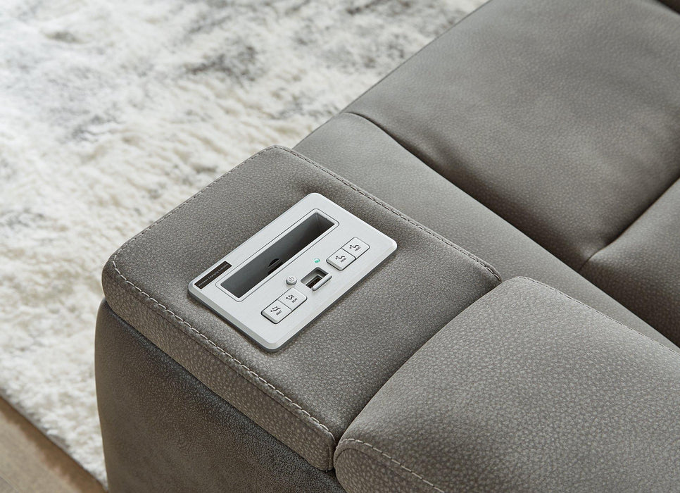 Next-Gen DuraPella Power Reclining Loveseat with Console - Dimensional Outlet Furniture (Oakland, CA)