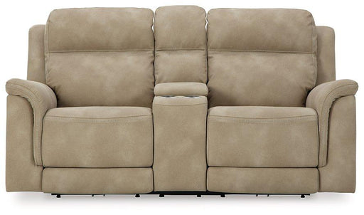 Next-Gen DuraPella Power Reclining Loveseat with Console - Dimensional Outlet Furniture (Oakland, CA)
