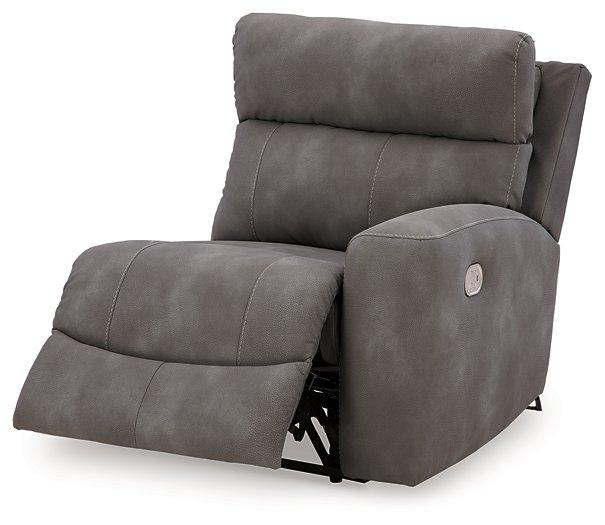 Next-Gen DuraPella Power Reclining Sectional Loveseat with Console - Dimensional Outlet Furniture (Oakland, CA)