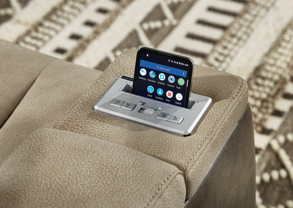 Next-Gen DuraPella Power Reclining Loveseat with Console - Dimensional Outlet Furniture (Oakland, CA)