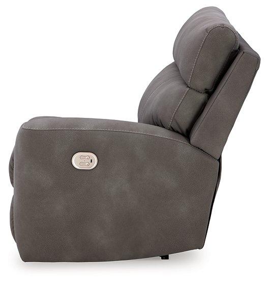 Next-Gen DuraPella Power Reclining Sectional Loveseat with Console - Dimensional Outlet Furniture (Oakland, CA)