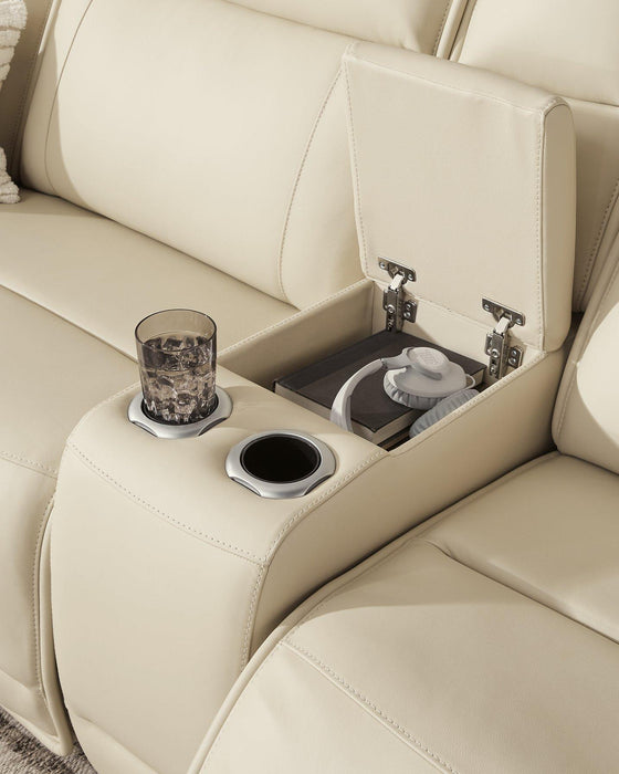 Double Deal Reclining Sectional with Console - Dimensional Outlet Furniture (Oakland, CA)