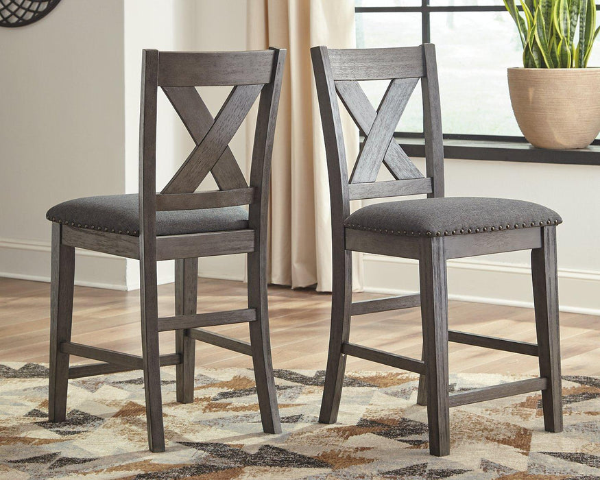 Caitbrook Counter Height Upholstered Bar Stool - Dimensional Outlet Furniture (Oakland, CA)