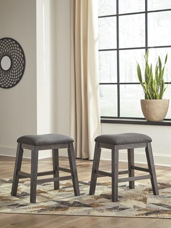 Caitbrook Counter Height Upholstered Bar Stool - Dimensional Outlet Furniture (Oakland, CA)